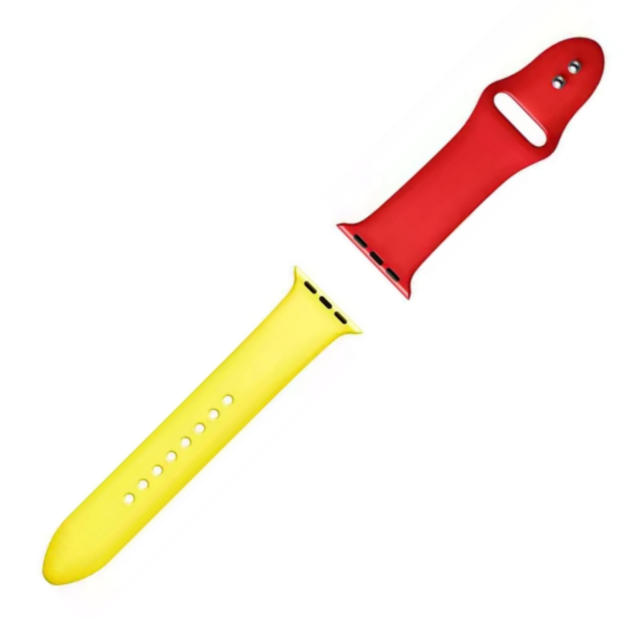 Silicone Band mix colors Red&Yellow- باند سيليكون مكس الوان احمر مع اصفر