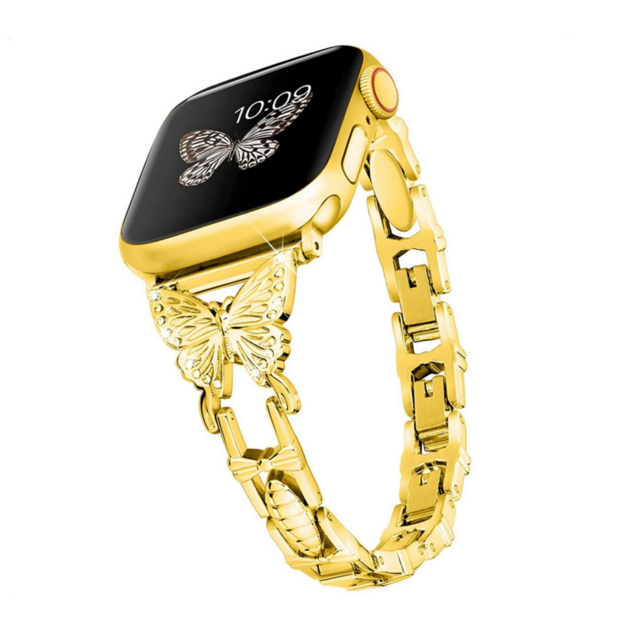 Steel butterfly design Full Gold- باند ستيل تصميم فراشه ذهبي كامل